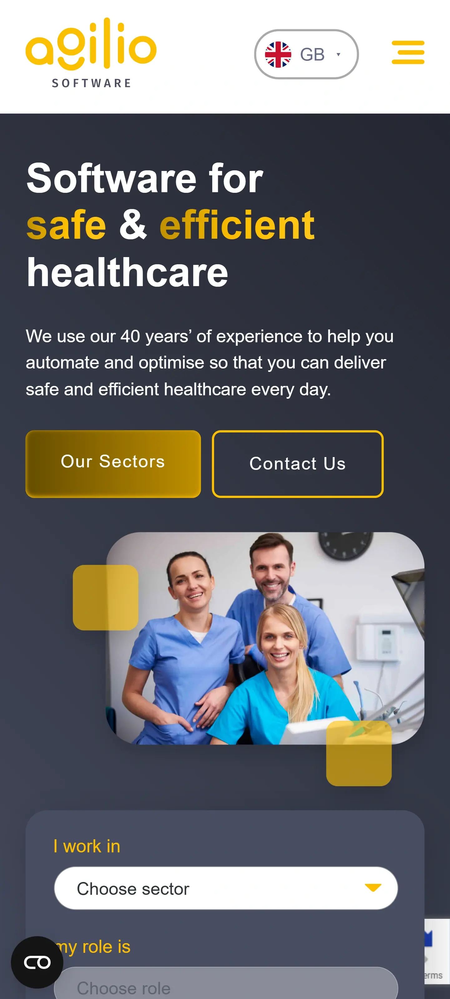 Figma Design & WordPress Implementation — mobile view