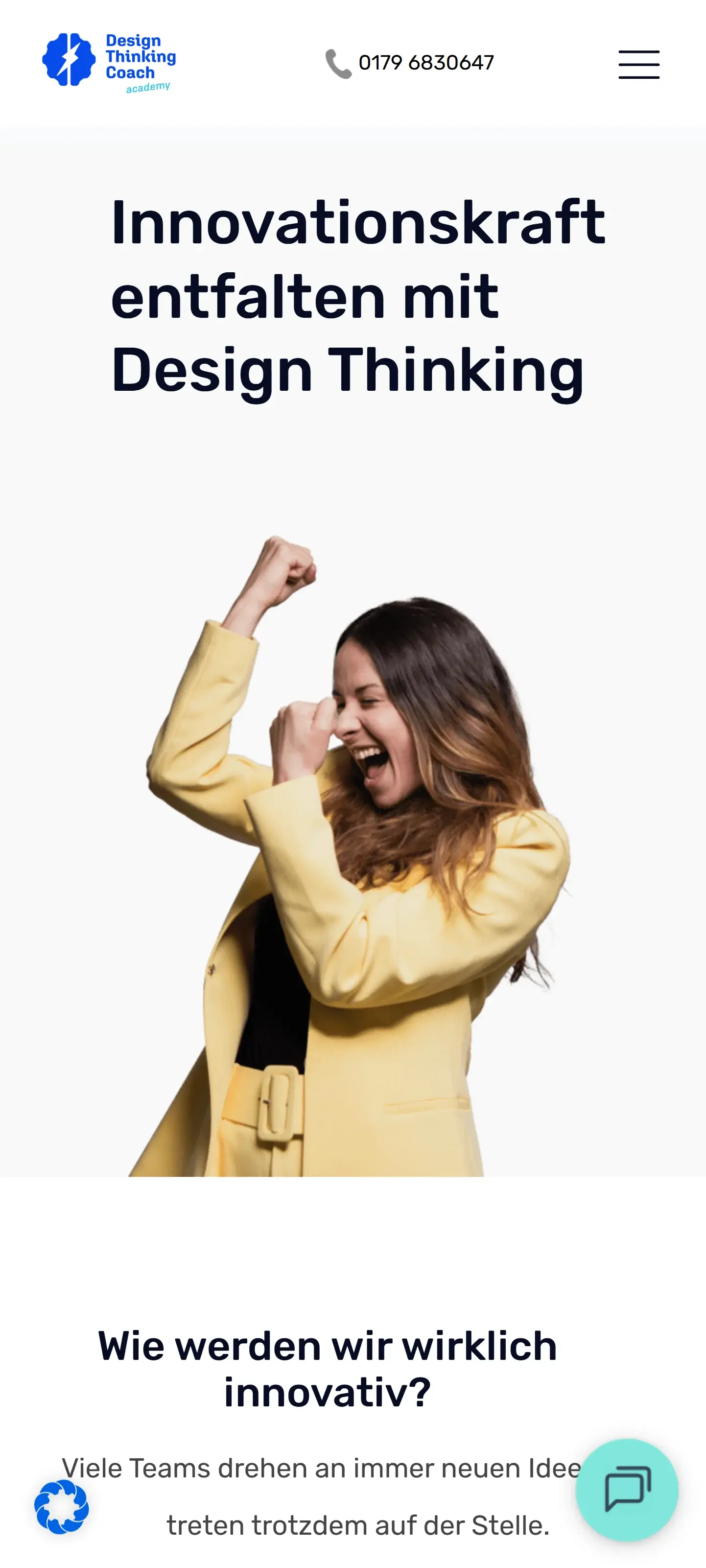 Figma Design & WordPress Implementation — mobile view