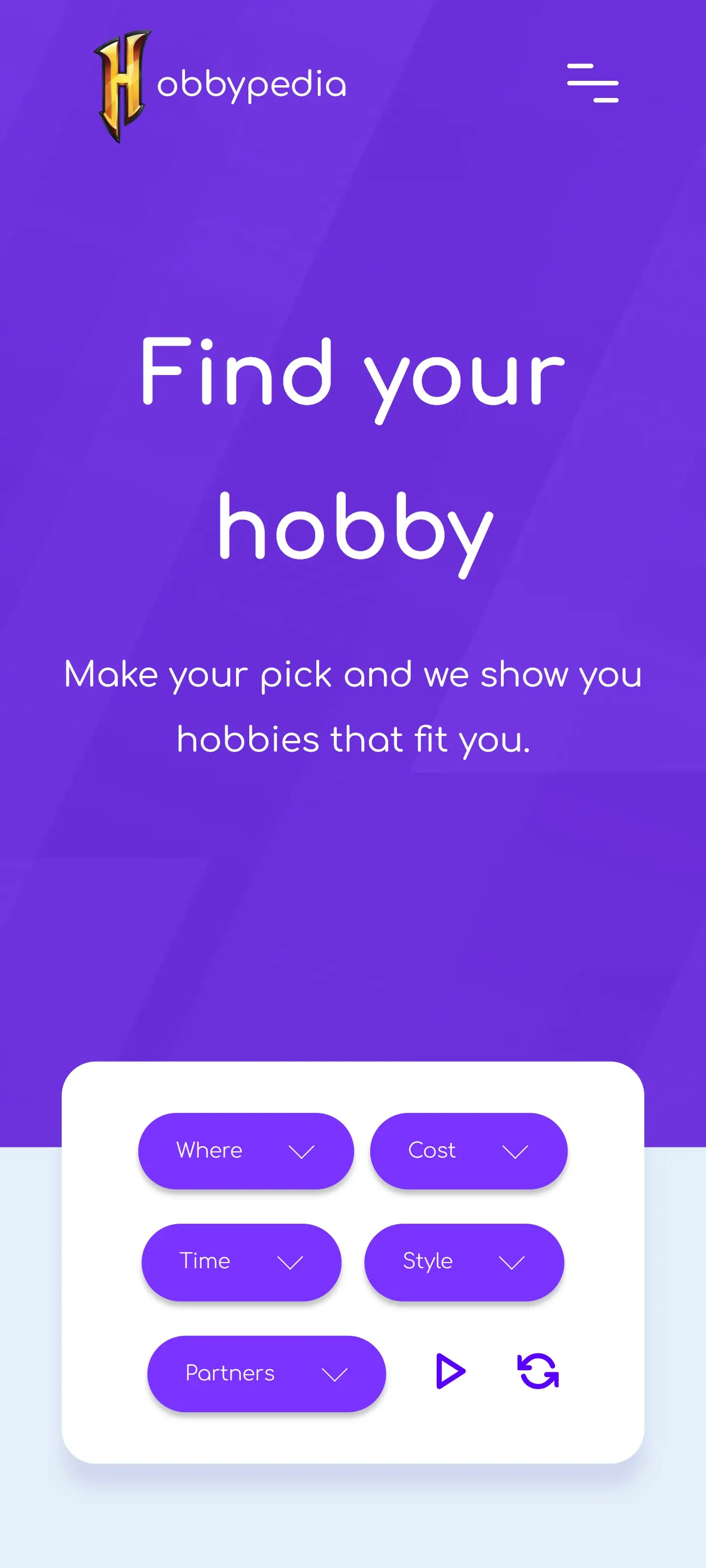 Figma Design, Custom Functionality & API Integration — mobile view